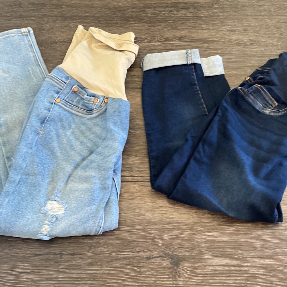 Maternity denim jeans